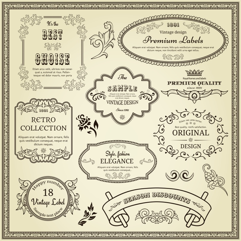 书画装饰设计元素4610