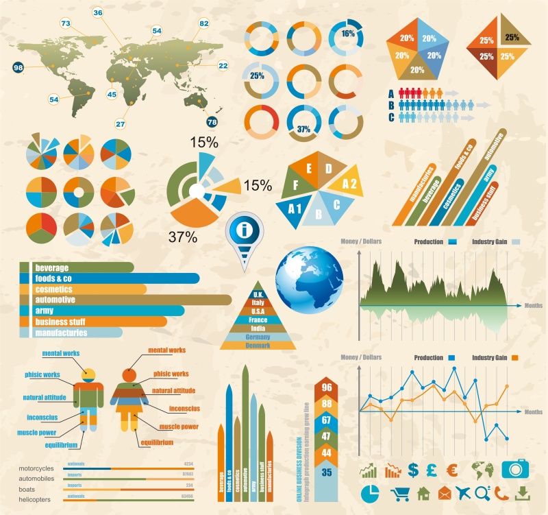 现代设计模板信息图表1101
