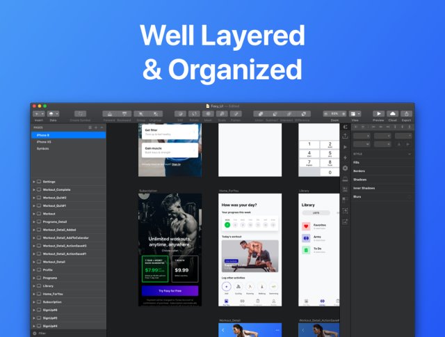 健康与健身,Foxy Fitness UI Kit 健康与健身,Foxy Fitness UI Kit