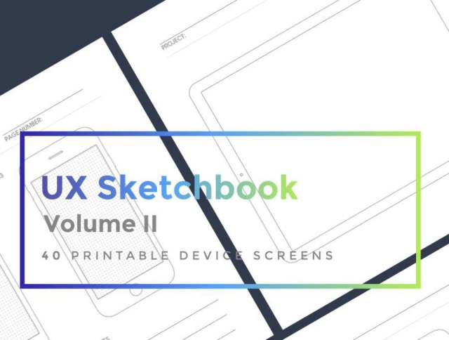 40 Sketch的可打印设备屏幕,UX Sketchbook第2卷 40 Sketch的可打印设备屏幕,UX Sketchbook第2卷