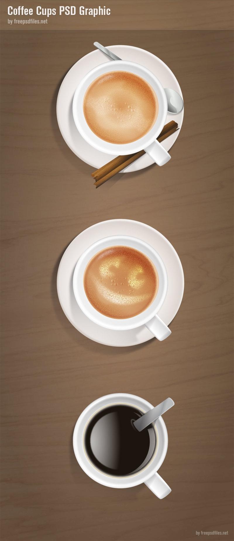 咖啡杯—psd分层素材