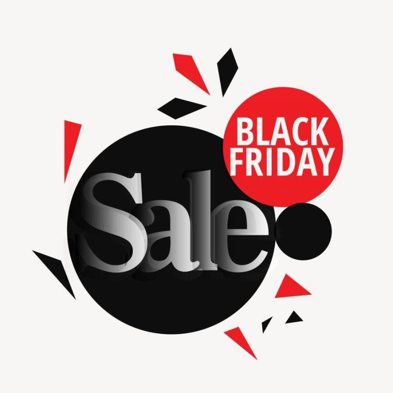时尚的黑色星期五销售设计背景模板