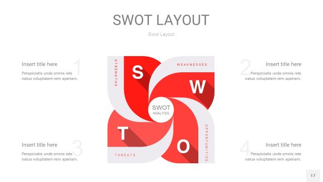 红色SWOT图表PPT17 红色SWOT图表PPT17