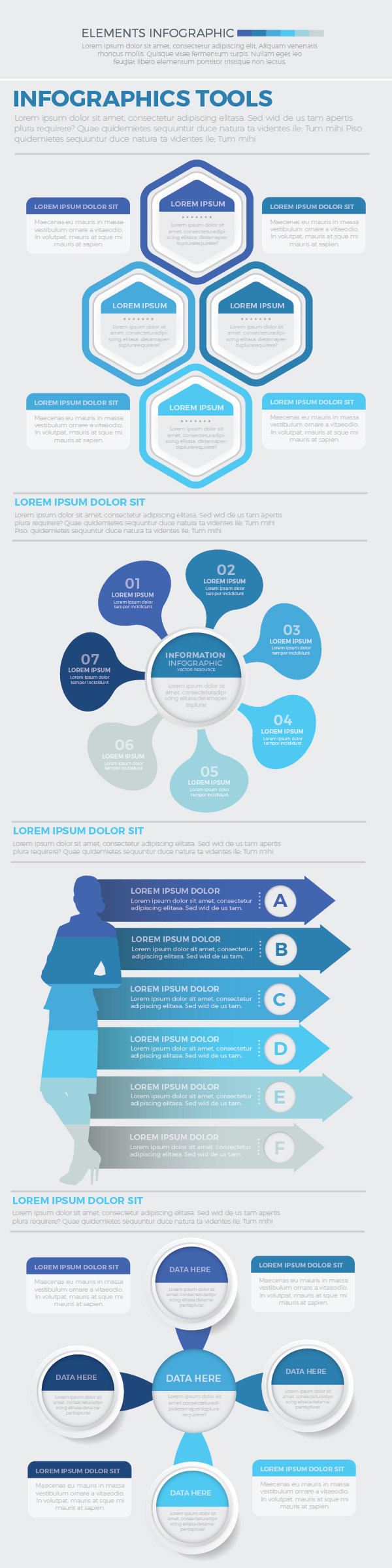 超级蓝色信息图表设计素材 Mega Blue Infographics 超级蓝色信息图表设计素材 Mega Blue Infographics