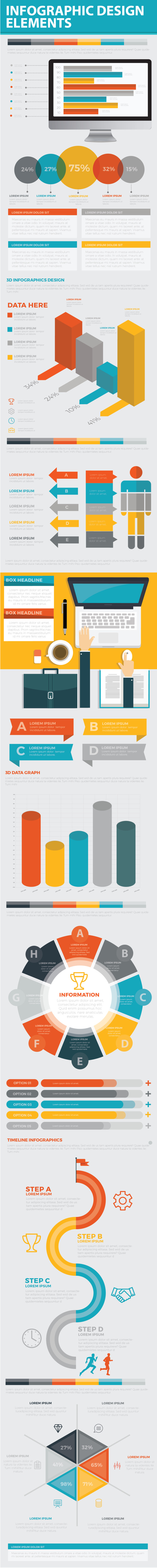 3D信息图表元素模板设计 Infographics Template Design 3D信息图表元素模板设计 Infographics Template Design