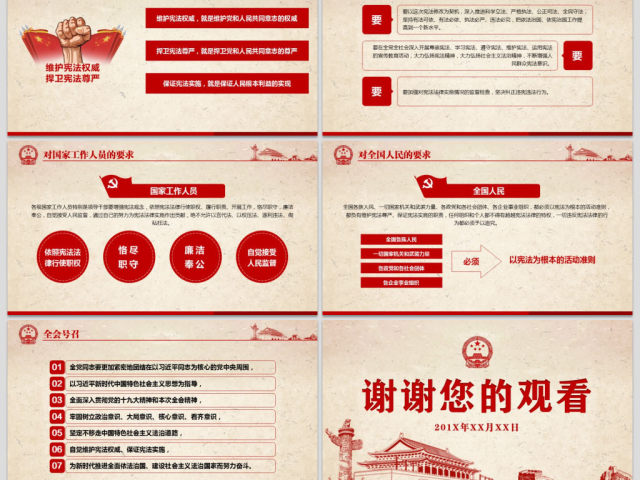 新宪法学习解读宪法修正案党课党建PPT 新宪法学习解读宪法修正案党课党建PPT