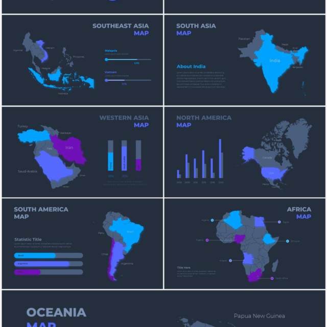 深色背景蓝色圆形循环关系时间轴PPT信息图表素材Infographic Blue 深色背景蓝色圆形循环关系时间轴PPT信息图表素材Infographic Blue