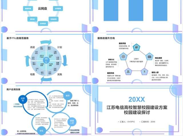 江苏电信高校智慧校园建设方案校园建设探讨PPT模板 江苏电信高校智慧校园建设方案校园建设探讨PPT模板