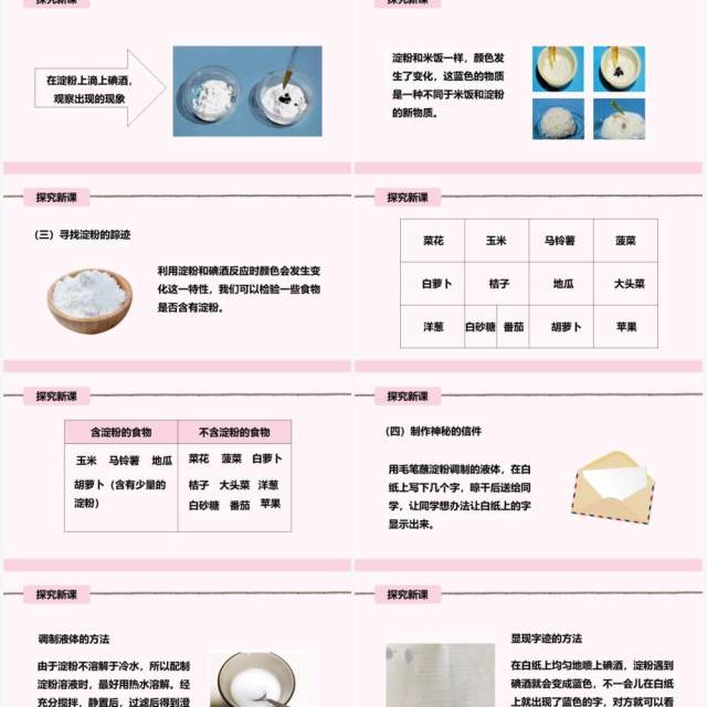 教科版六年级科学下册米饭、淀粉和碘酒的变化课件PPT模板
