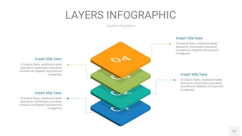 多彩3D分层PPT信息图27