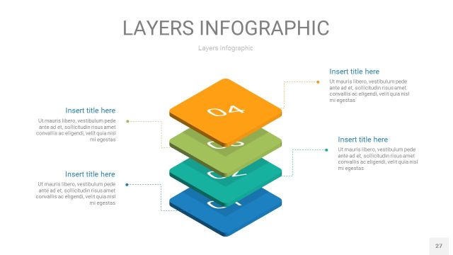 多彩3D分层PPT信息图27
