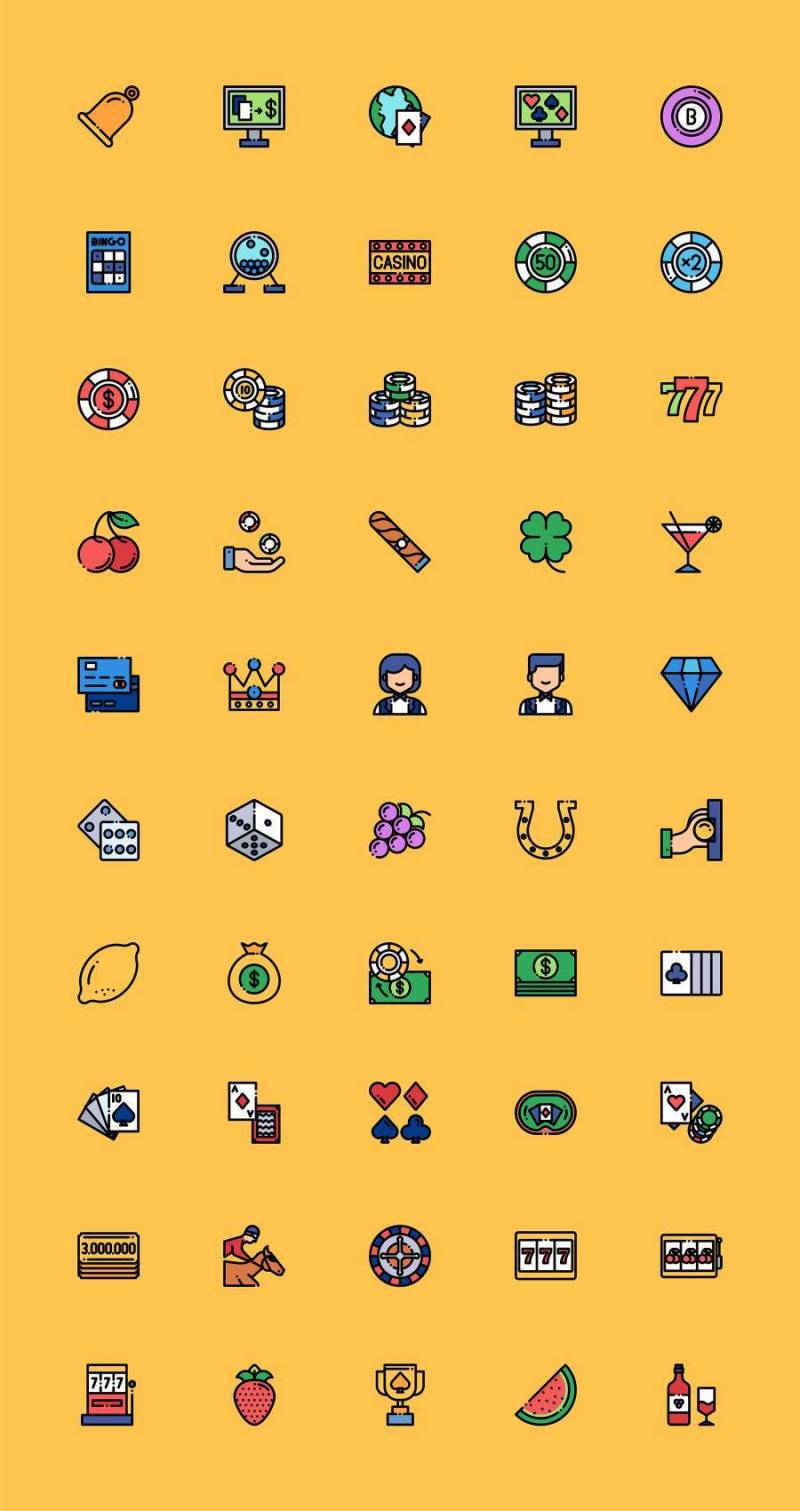 50 枚棋牌游戏元素图标