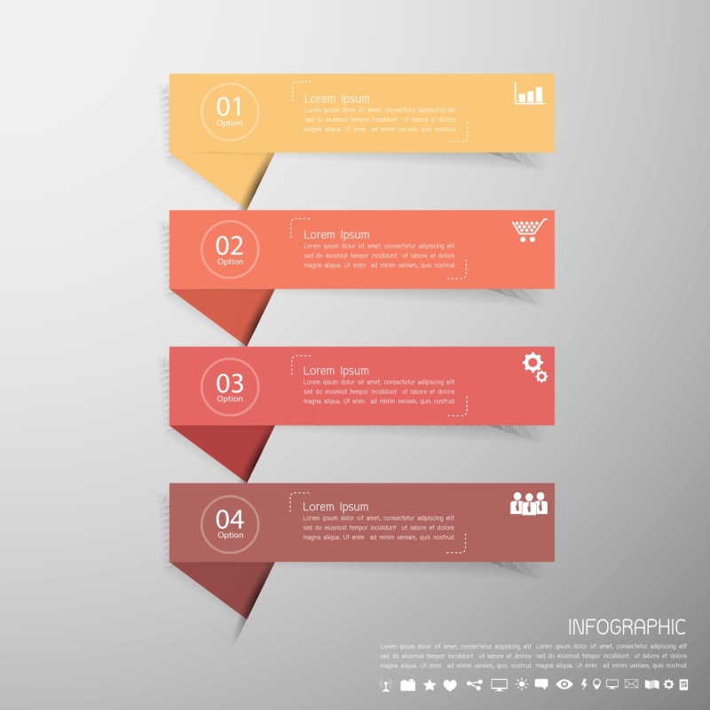 工作流布局横幅图Web设计信息图集07