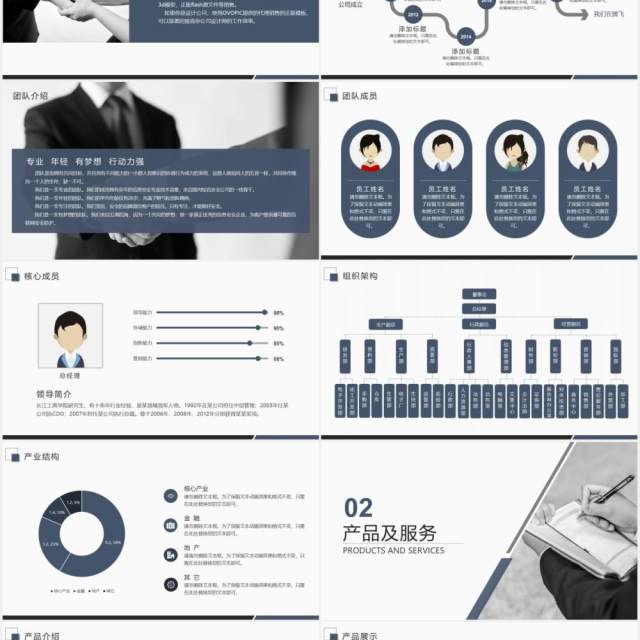 商务高端企业宣传公司简介产品介绍PPT模板 商务高端企业宣传公司简介产品介绍PPT模板
