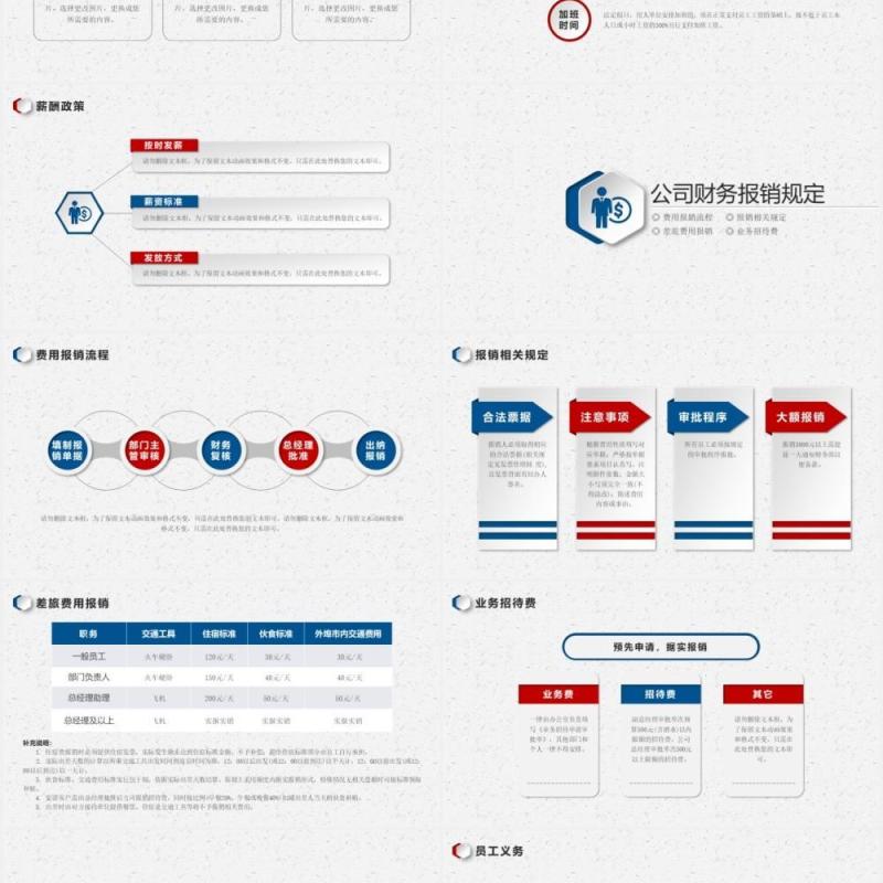 2020红蓝色微立体公司管理新员工入职培训PPT模板