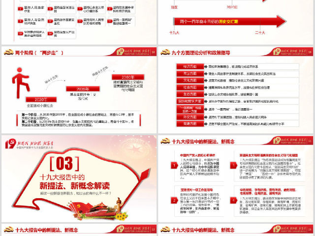 十九大报告精神学习新时代党员党课PPT 十九大报告精神学习新时代党员党课PPT