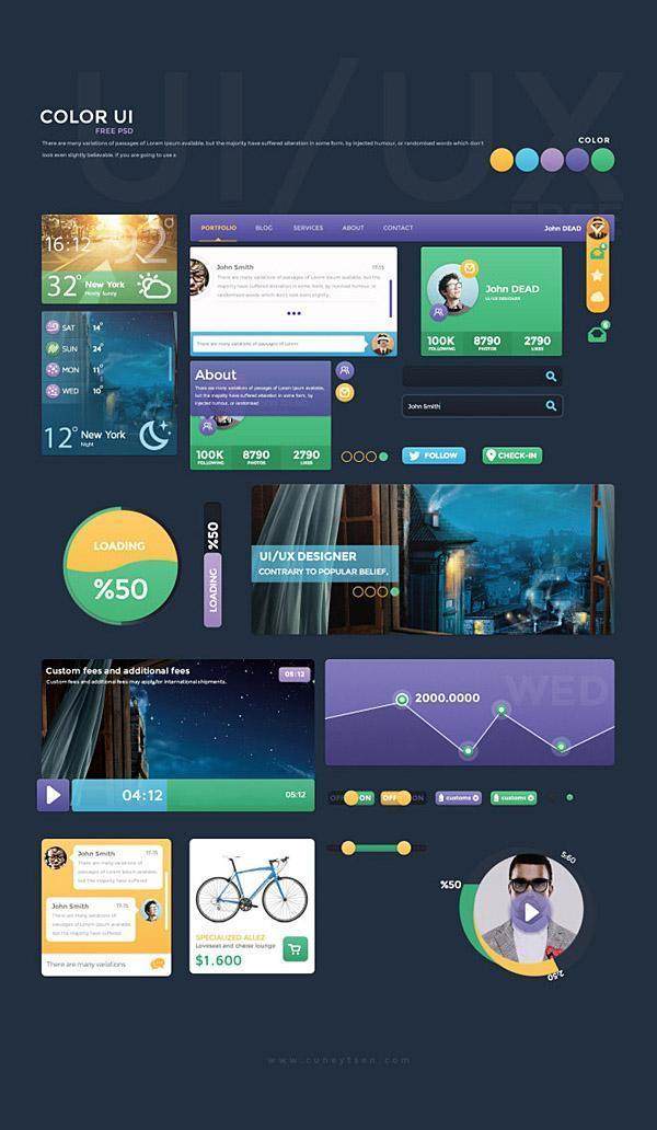 Flat Metro Style Web UI Elements Kit Flat Metro Style Web UI Elements Kit