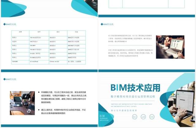 数字模型对项目进行运营管理过程BIM技术应用动态PPT模板