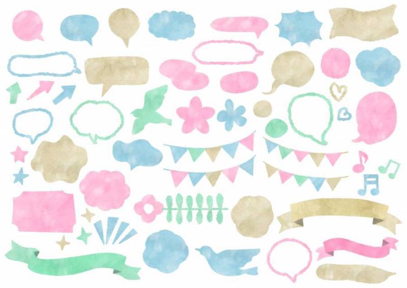 水彩素材020集的泡泡