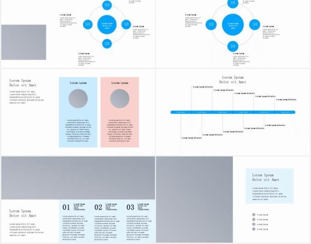 简约企业项目业务介绍宣传图片排版设计PPT模板PROBUSCO - Business PowerPoint Template