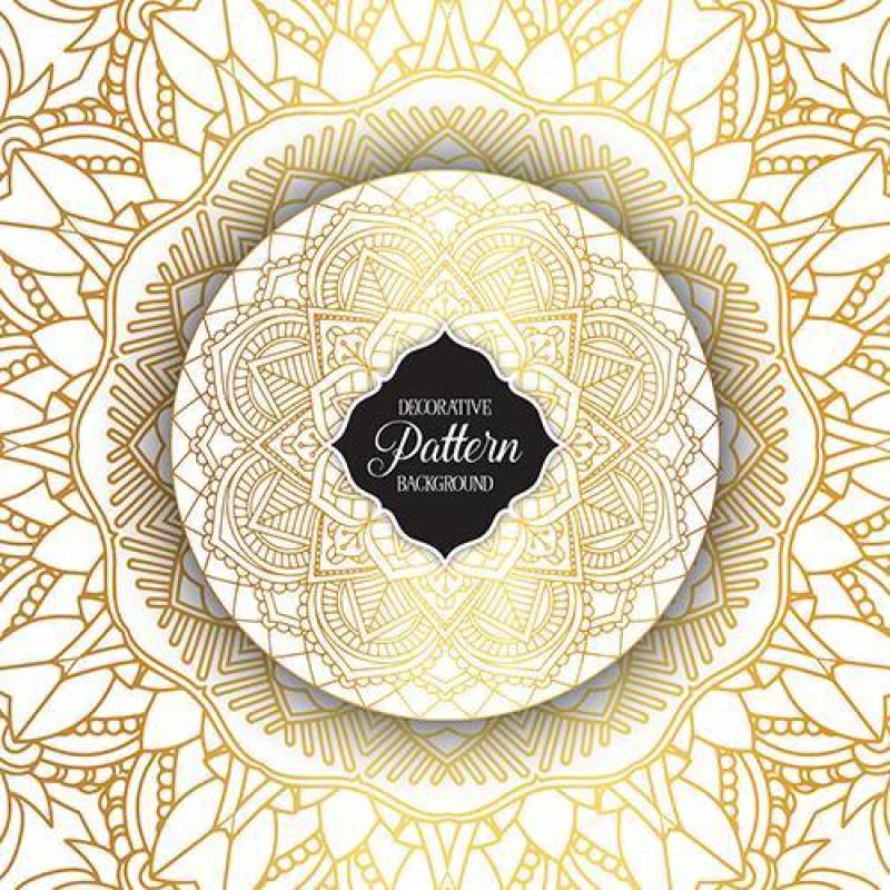 装饰曼荼罗背景
