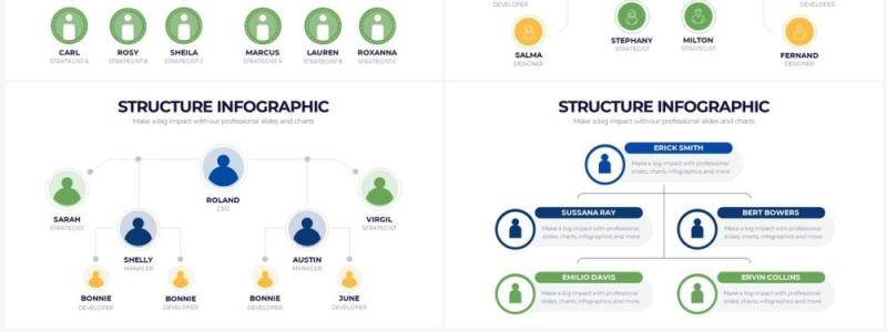 简洁浅色结构图PPT信息图形素材Structure Powerpoint Infographics