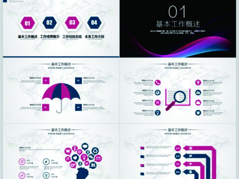 2018市场部销售年终工作总结PPT模板
