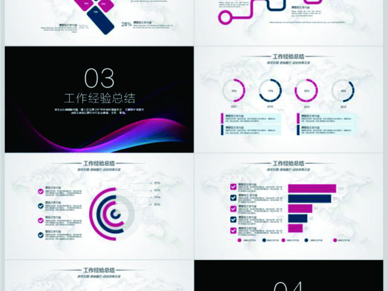 2018市场部销售年终工作总结PPT模板