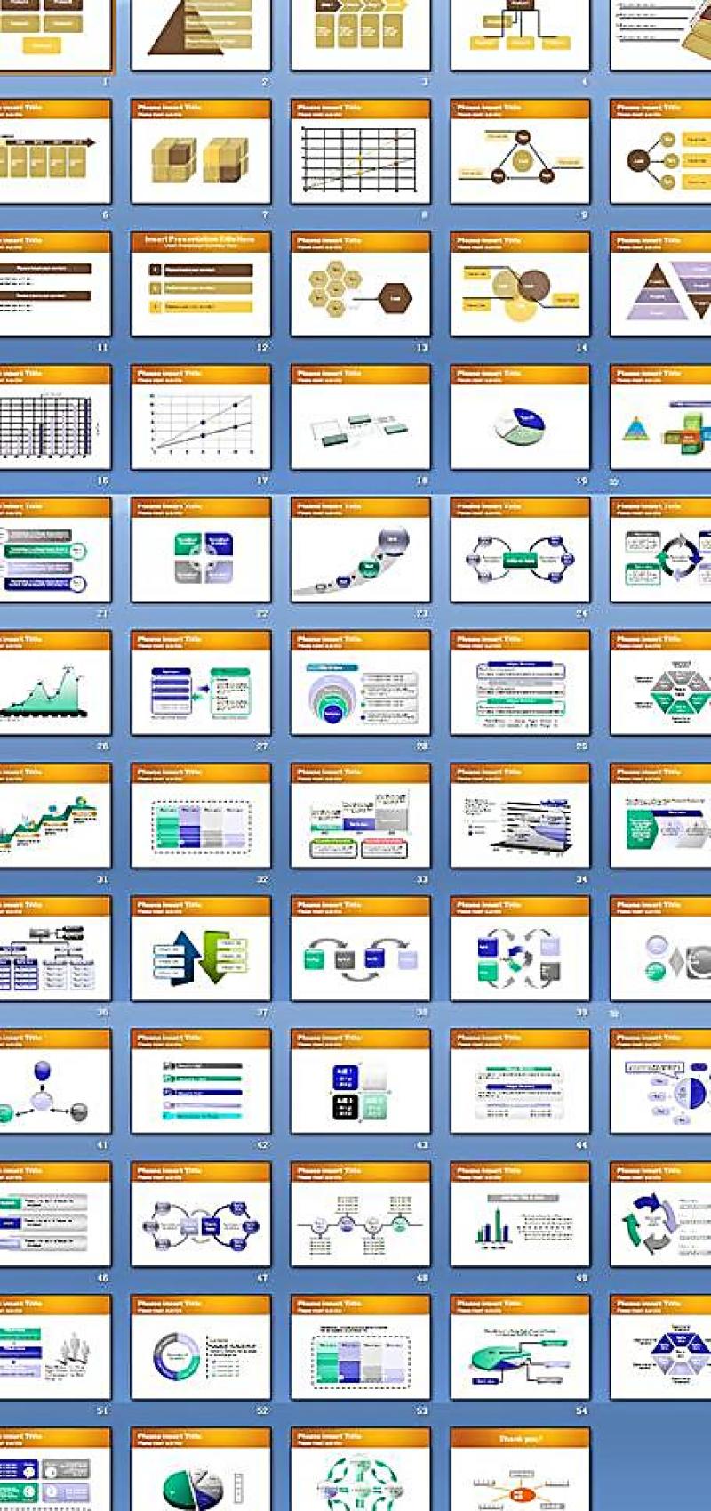 PPT图表模板图片
