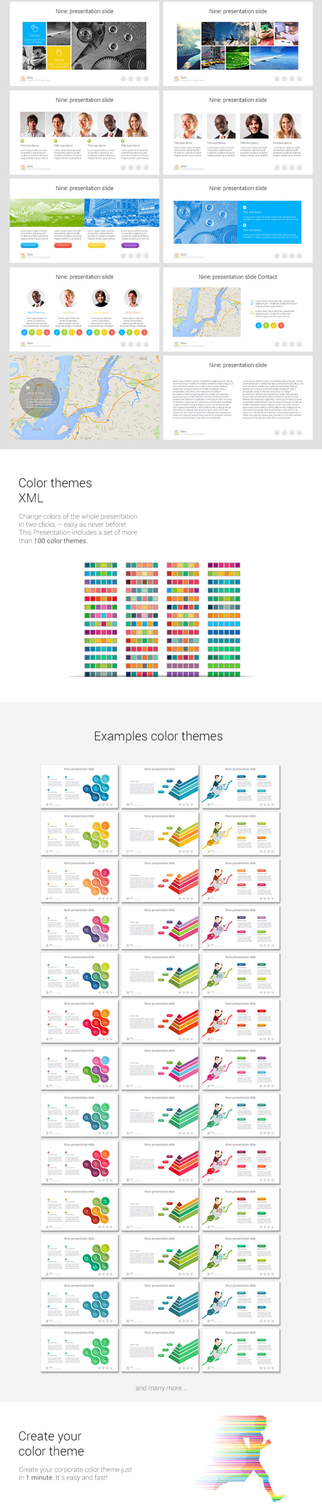 9个多用途PPT信息图表模板nine multipurpose powerpoint template 9个多用途PPT信息图表模板nine multipurpose powerpoint template