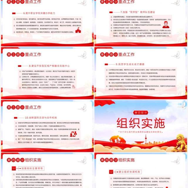 2023关于深化现代职业教育体系建设改革的意见PPT模板 2023关于深化现代职业教育体系建设改革的意见PPT模板