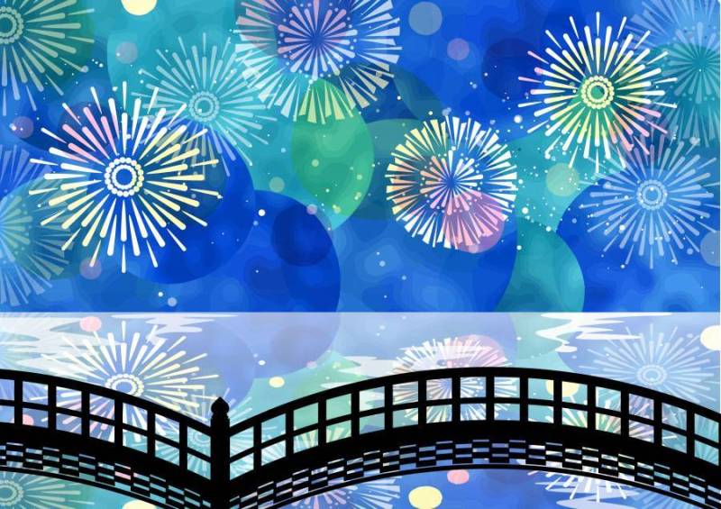 季节材料020烟花背景