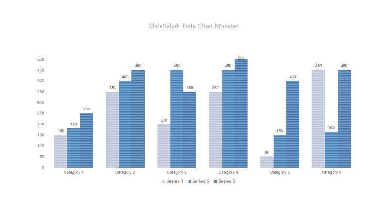 蓝色数据可视化PPT图表-28