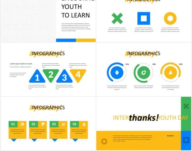 国际青年节工作报告图文排版设计PPT模板YOW - International Youth Day Presentation Templat 国际青年节工作报告图文排版设计PPT模板YOW - International Youth Day Presentation Templat