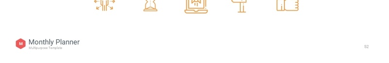 暖色系月度计划规划工作汇报PPT动态模板可插图Monthly Planner animation