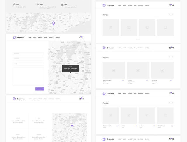 在Sketch,Dreamer线框套件中构建的150多种元素和11个类别 在Sketch,Dreamer线框套件中构建的150多种元素和11个类别