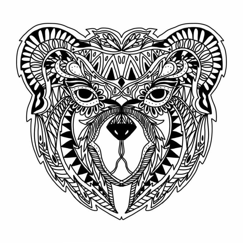 Zentangle熊矢量