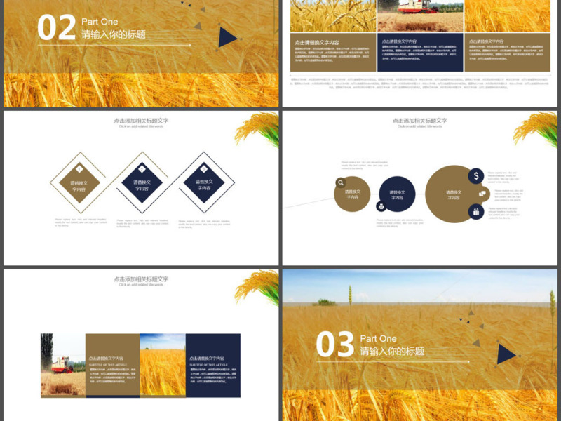 农产品农业发展工作总结PPT模板