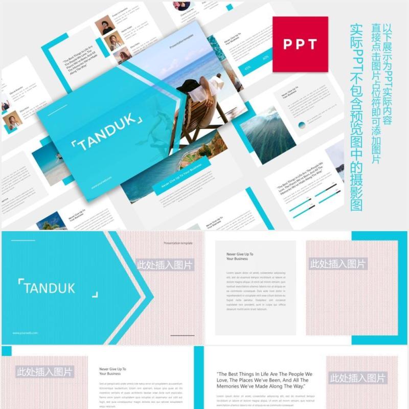 专业图片排版设计展示PPT模板Professional Presentation PPTX - iwantemp