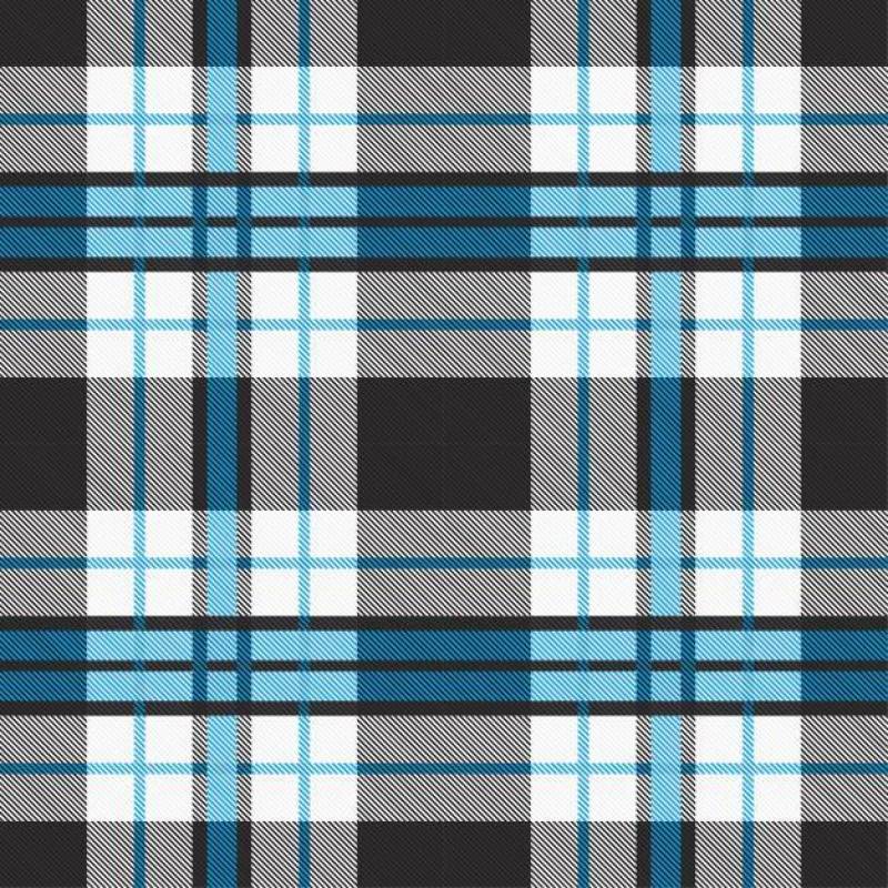 格子图案无缝与蓝色和灰色的色调。