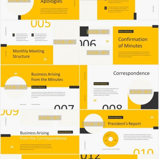 黄色简约公司月度工作会议计划报告图片排版设计PPT模板MEETIX - Monthly Meeting Powerpoint Template 黄色简约公司月度工作会议计划报告图片排版设计PPT模板MEETIX - Monthly Meeting Powerpoint Template