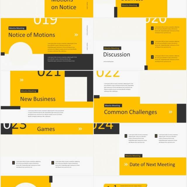 黄色简约公司月度工作会议计划报告图片排版设计PPT模板MEETIX - Monthly Meeting Powerpoint Template 黄色简约公司月度工作会议计划报告图片排版设计PPT模板MEETIX - Monthly Meeting Powerpoint Template