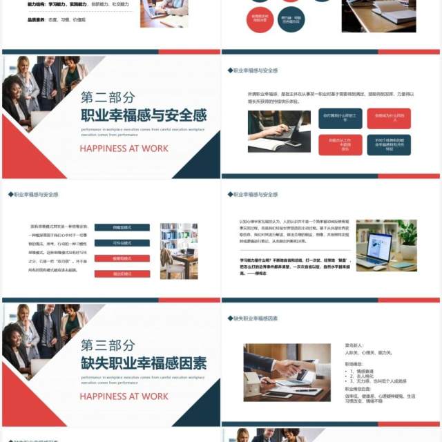 职业特质职业幸福感与安全感动态PPT模板 职业特质职业幸福感与安全感动态PPT模板