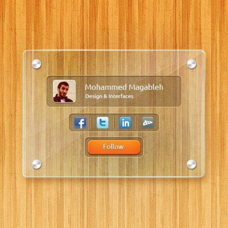 玻璃质感UI界面2