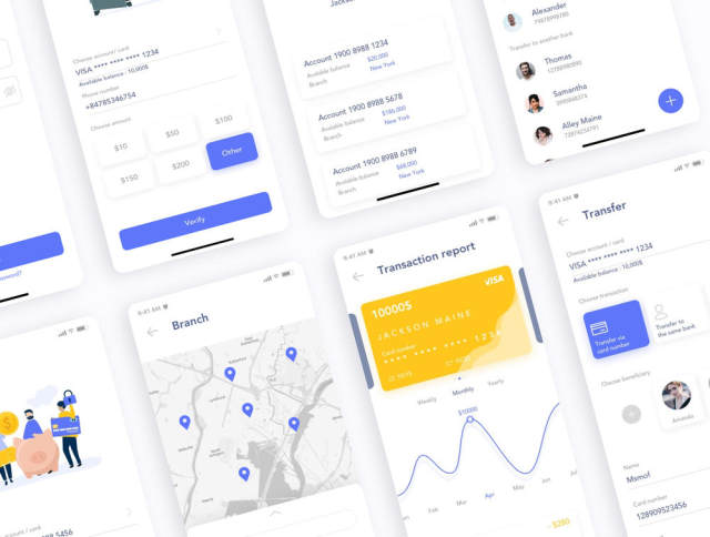 银行,金融和加密钱包应用UI工具包,MooBank UI工具包 银行,金融和加密钱包应用UI工具包,MooBank UI工具包
