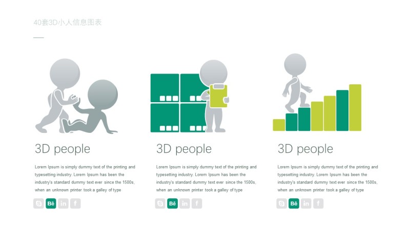 3D小人PPT信息可视化图表28