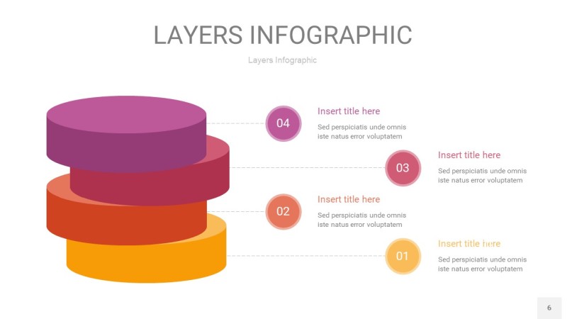 粉黄色3D分层PPT信息图6