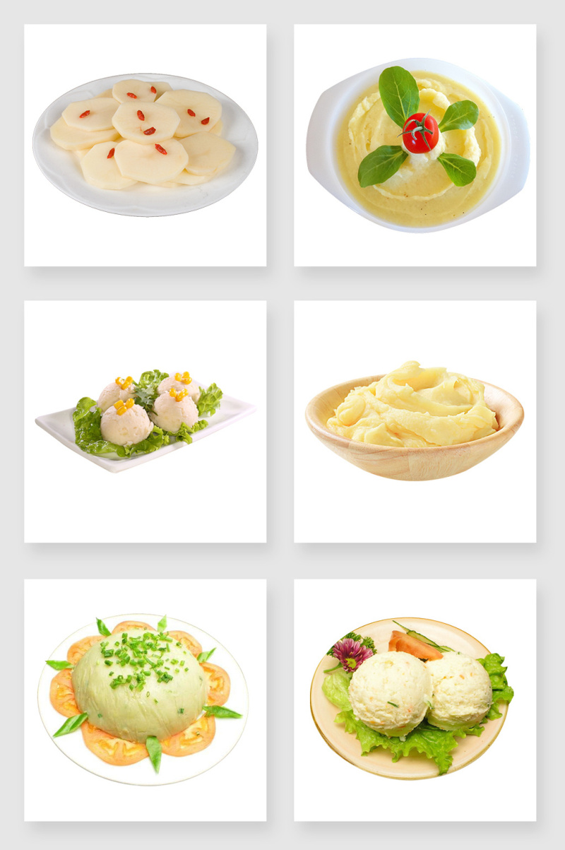 产品实物土豆泥设计素材