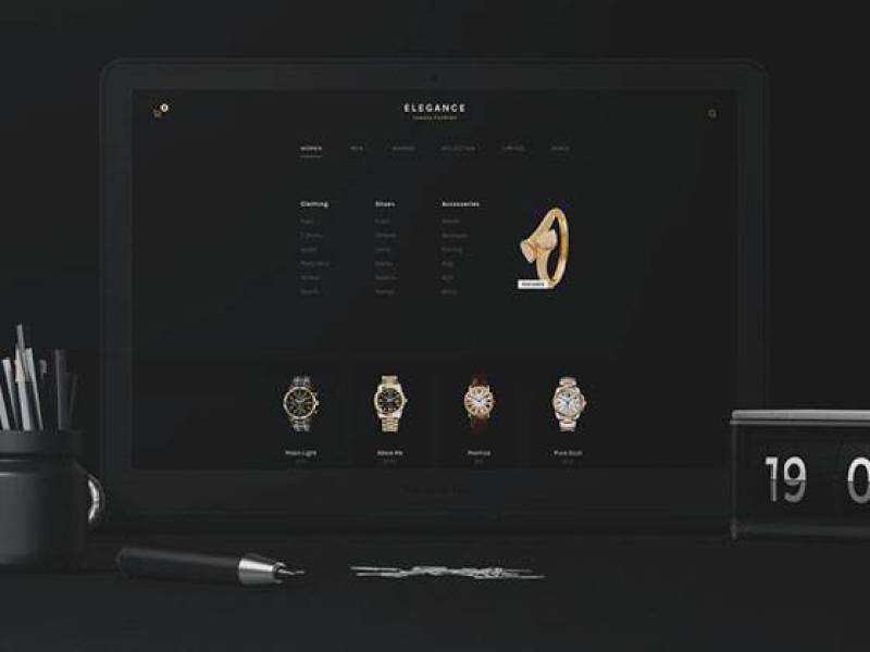 Elegance 时尚落地页