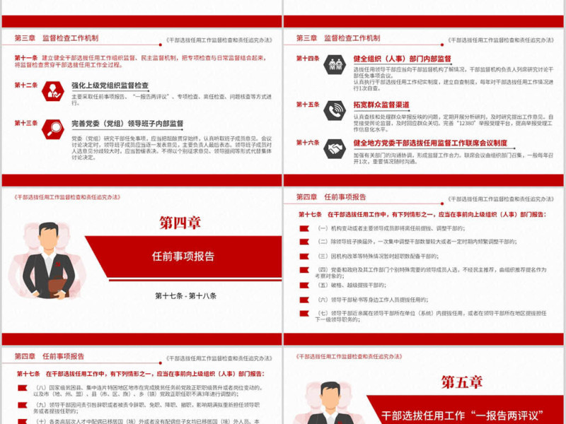 原创干部选拔任用工作监督检查和责任追究办法-版权可商用